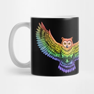 Rainbow Owl Mug